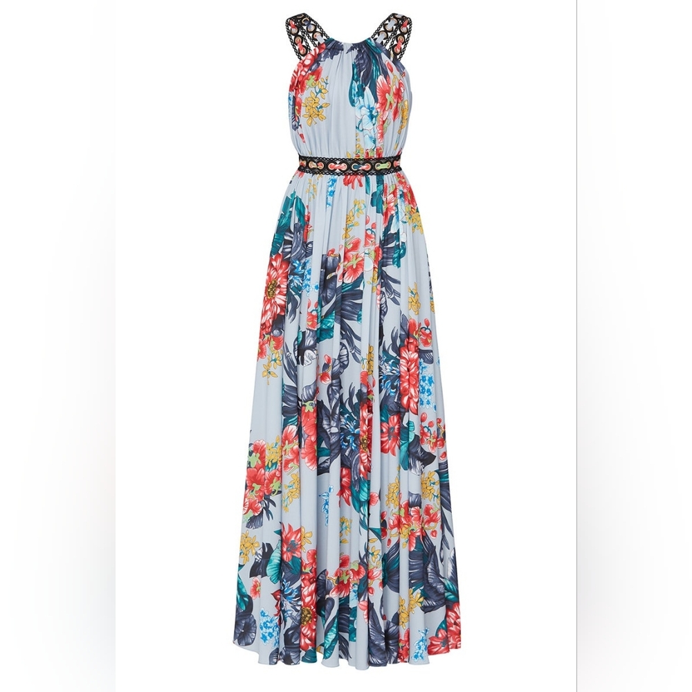 Badgley Mischka Floral Maxi Dress - Multicolor